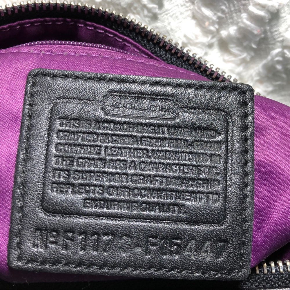 Large Black Coach Hobo Bag